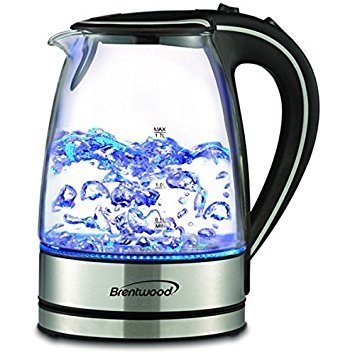 Hervidor eléctrico Brentwood acero inoxidable 1.7 L