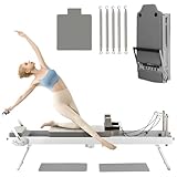 Pilates Reformer Machine - Equipo de cama plegable para entrenamiento de fuerza en el gimnasio en casa, ajustable para entrenamientos eficaces