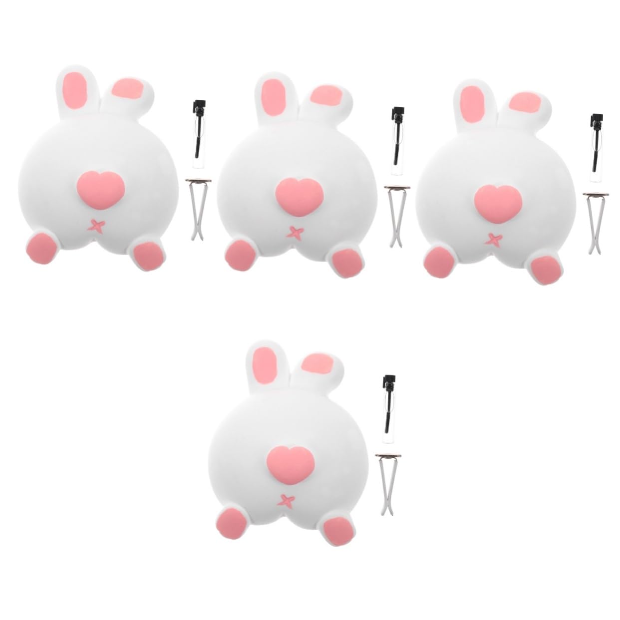 SOLUSTRE 4 Pezzi Carina Clip Di Sfiato Per Auto Con Design A Forma Di Sedere Di Animale Clip Di Sfiato Per Auto Per Donne Decorazioni Per Clip Di Sfiato Per