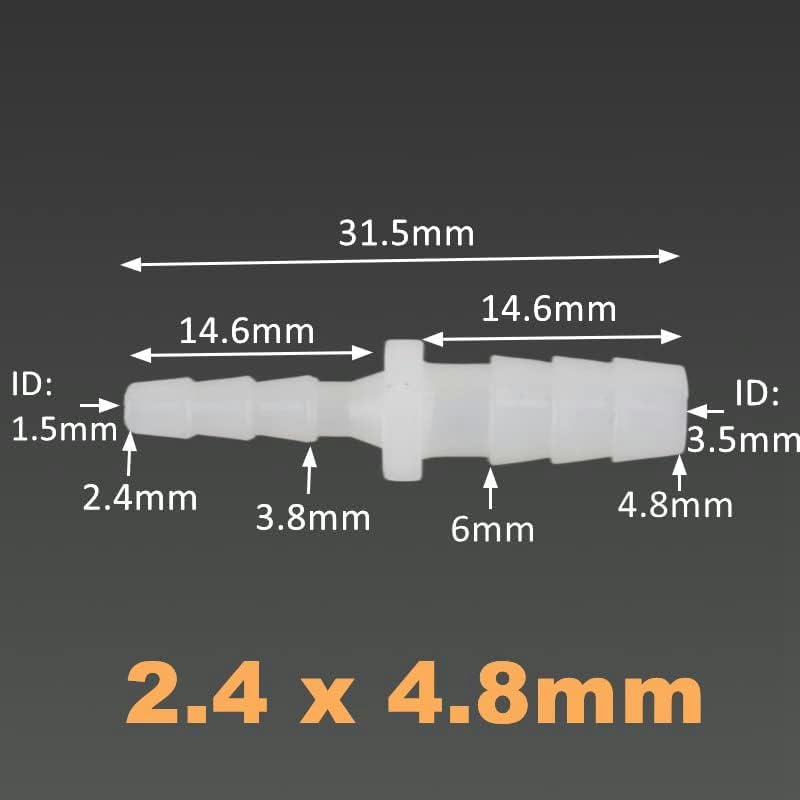 5 ~ 500 pezzi 4 6 8 10 12 mm connettore di riduzione acquario serbatoio pompa aria giardino irrigazione tubo giunzione - 200 pezzi, da 6 a 10 mm-200 pezzi, da 6 a 8 mm