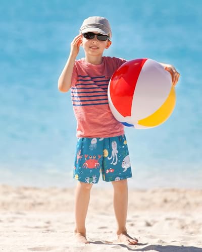 Image of SURF CUZ Boys Swim Trunks Toddler Swim Shorts UPF 50+ Bathing Suit for Boy Swimsuit Quick Dry Mesh Beach Boardshorts Swimwear
