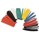 IndustrialField 50pcs 90mm Polyolefin 2:1 Halogen-Free Heat Shrink Tube Sleeving Kit 8 Sizes Excellent Quality