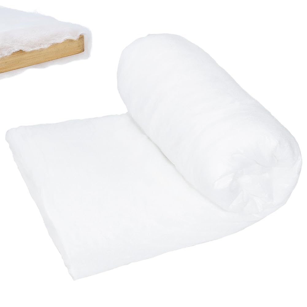 PH PandaHall 5x1m Cotone per Imbottitura Imbottitura per Trapunte, Imbottiture Resistente al Calore per Trapuntatura Cuscini Bambole Cuscino Fai da Te