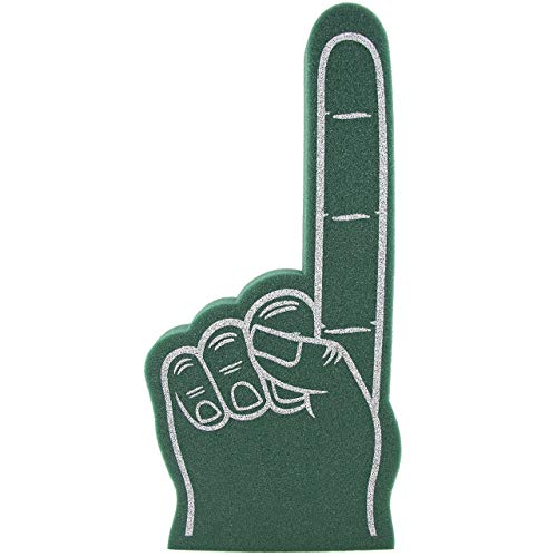 Giant Foam Finger 18 Inch- Number 1 DIY Blank Foam Hand for All Occasions - Cheerleading for Sports - Exciting Vibrant Colors use as Celebration Pom Poms- Great for Athletics Local Sport Events Games
