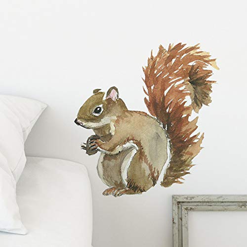 Vinilo Decorativo 3D Ardilla Amoda Marrón miniatura 3