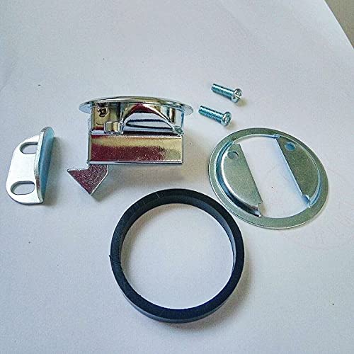 Pull Lock,RoadLoo 2 Stück Pull Lock Möbelschlosser Pull Hatch Lock Pull Lift Hatch Fallenschloss Metall Möbelschloss Flush Hatch Locker für Camping Boot Yacht Trailer Camper Deck Hatch Türschrank