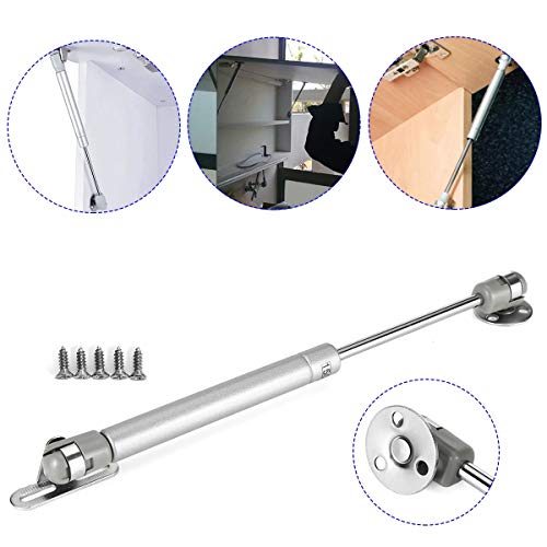 Farwind 10 Inch 50N/11Lb Gas Spring Strut Lift Support Gas Shocks Brass Cover With Fixing Plate For Cabinet Door Box Lid (Pressure: 50N) #TOP5