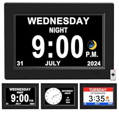 CAZOKASI 8 inch Extra Large Impaired Vision Digital Alarm Clock with Day and Time for Elderly CAZOKASI 8 inch Extra Large Impaired Vision Digital Alarm Clock with Day and Time for Elderly item