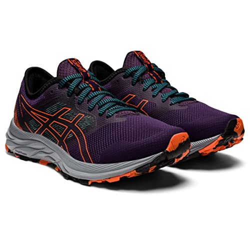 ASICS Tênis de corrida feminino Gel-Excite Trail, Sombra noturna/laranja nova, 6.5