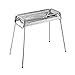 HaoLi Parrilla de Barbacoa portátil, Plegable de Acero Inoxidable, carbón, Picnic al Aire Libre, Camping, Parrilla de Barbacoa 74x82x75 cm