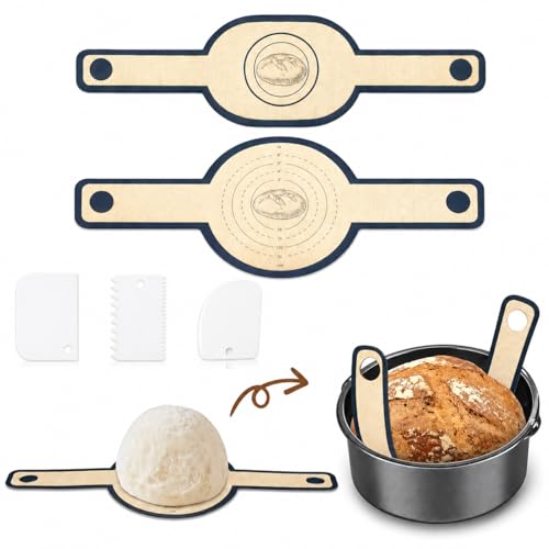 Backmatte, 5-Teilig, Silikon Backmatte Rund, Oval, 3er Schaber Set, Backmatte Brot, Antihaft, Wiederverwendbar, Für Backen, Brotbacken Und Teigarbeiten Zu Hause