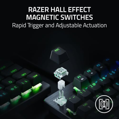 Razer Huntsman V3 HE Magnetic Mini 65% 8KHz Wired Gaming Keyboard - 1