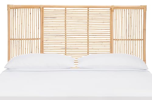 SAFAVIEH Home Collection Falyn Natural Rattan Rectangle Full Size Headboard