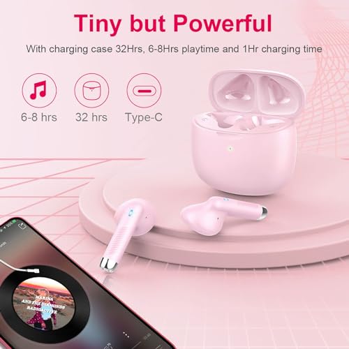 Wireless Earbuds, Bluetooth 5.4 Earbuds Stereo Bass, Bluetooth Headphones - image 7