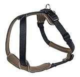 Robust und pflegeleicht HUNTER NEOPREN Hundegeschirr, Nylon, gepolstert mit Neopren, für Sport und Freizeit M, marine/walnuss