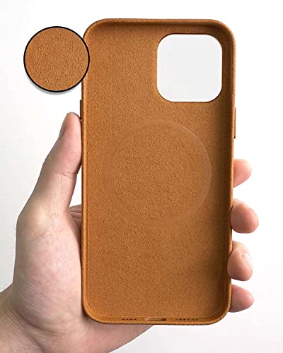 Coque arrière iPhone 13 Mini cuir bleu motif litchi protection induction