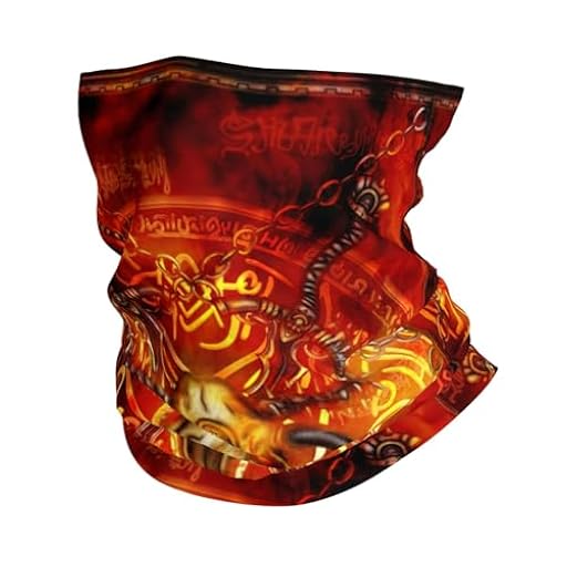 Cuello Pañuelo Pentagrama De Calavera Demoníaca Y Fuego Negro Sombreros Durable Bandana Prima Polainas De Cuello para Pesca Yoga Ciclismo | Ya disponible en tu tienda friki favorita! En mundofriki.es!