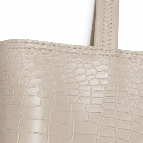Image of Carrylux Large Capacity Croco Pattern Tote Bags For Womens Big Purses And Handbags Ladies Big Shoulder Bag