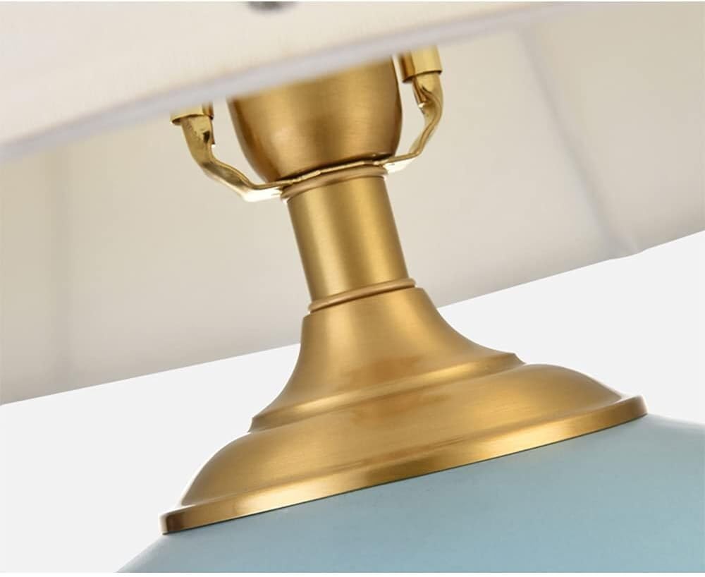 Ceramiczna Lampa Stołowa Z Ściemniaczem, Mosiężna, Oświetlenie Biurkowe, Współczesne, Luksusowe, Dekoracyjne, Do Domu, Do Salonu