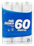 Mili Papel Hig 60M Pacote De 24 Branco