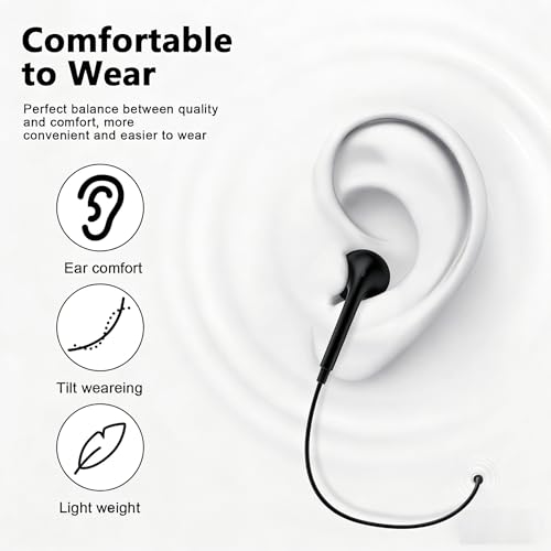 Image of [Apple MFi Certified] USB C Headphones for iPhone 17 16 15 Pro Max 2 Pack | Wired USB C Earphones /Earbuds with Built-in Remote to Control Music /Phone Calls /Volume, Compatible for iPhone 17 16 15 /Galaxy