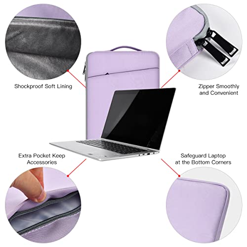 Laptop Case 15.6 Inch, Laptop Sleeve Computer Carrying Bag for HP Pavilion/Envy x360, Dell, ASUS VivoBook/ZenBook 15, HP Lenovo Samsung MSI Acer Chromebook Notebook Computer Case, Purple