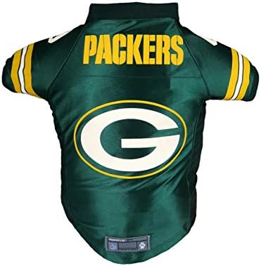 Littlearth Unisex-Adult NFL Green Bay Packers Premium Pet Jersey, Team Color, X-Large