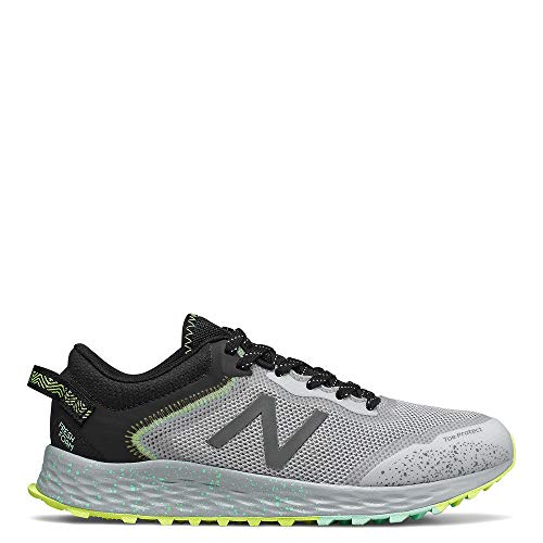 New Balance New Balance Women's Fresh Foam Arishi Trail V1 Running Shoe, Light Aluminum/Black/Neo Mint, 5