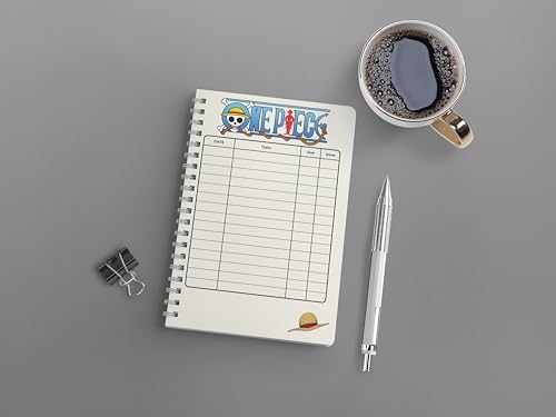 Image of One Piece Monkey D Luffy Wanted Wiro Journal Notebook | 80 gsm Paper With 350GSM Hard Cover | Unruled | Pages - 160 | A5 Size | Wiro Binding | Versatile for School, Home & Office