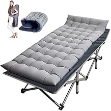 Barbella Folding Camping Cot، Folding Cot Camping Cots for Adults، Portable Sleeping Cot with Mattress Foldable Outdoor Bed Camp Cots Guest Bed with Carry Bag for Home، Office & Outdoor Use