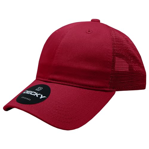 Casquette trucker rouge pour les sorties décontractées et le week-end