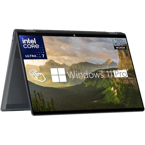 Image of HP OmniBook X Flip 2-in-1 Laptop, 16 inch WUXGA IPS Touchscreen Laptop, Intel 8-Core Ultra 7 256V, 16GB LPDDR5x 4TB SSD | Backlit KB, Copilot+ AI PC for Creator and Designer Business, Windows 11 Pro