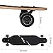 Junli 41 Inch Freeride Skateboard Longboard - Complete Skateboard Cruiser for Cruising, Carving, Free-Style and Downhill Grey Zone