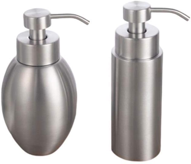 Soap Pump Dispenser, Stainless Steel Soap Dispenser, Large Capacity Countertop Lotion Dispenser Foam Bottle Soap Pump Anti-Rust Pump Liquid Soap Dispenser for Bathroom (Silver B), Soap Dispenser (Sil