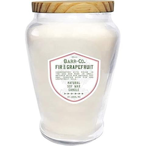 BARR-CO Fir & Grapefruit Scent Vase Candle Cover