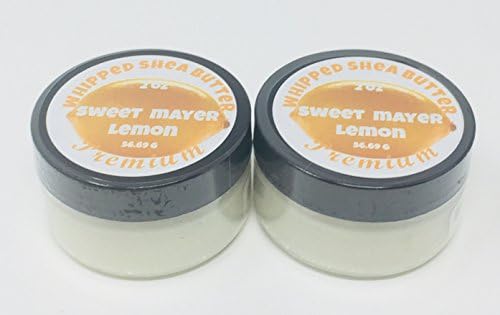 Pure deodorized Shea butter deep moisturizer Sweet Mayer Lemon Vitamin E and glycerin 2 pack 2 oz each sealed container