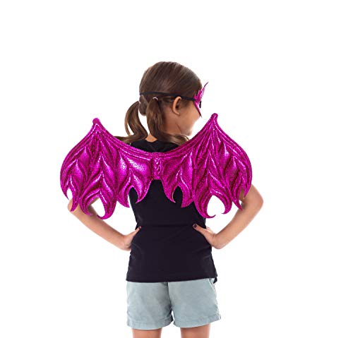Little Adventures Reversible Dragon Mask And Wing Sets For Boys & Girls - Pink/Magenta #TOP1