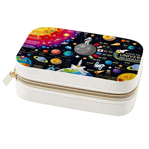 Boîte à bijoux de voyage galaxie pour bagues et colliers