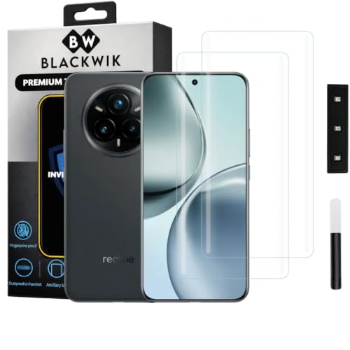 Image of Blackwik UV Curved Tempered Glass for Realme 14 Pro | 2-Pack
