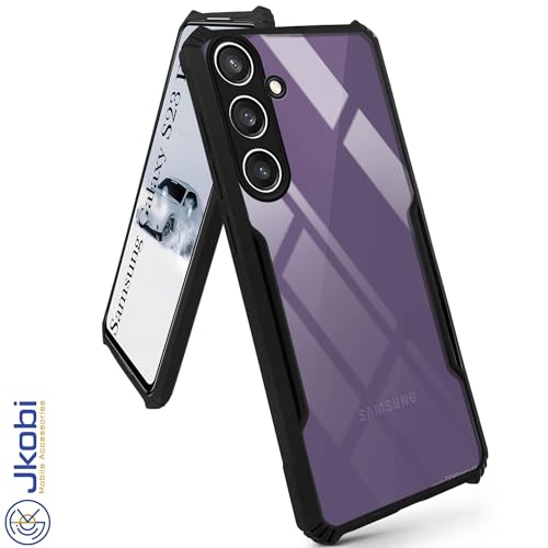 Image of Jkobi Back Case Cover for Samsung Galaxy S23 FE 5G (Shockproof with Polycarbonate Clear Panel | Professional Black)