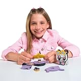 TOMY Stakimos Pop Girl Phoebe zestaw do majsterkowania dla dzieci, aby zbudować własną uroczą postać 3D z przetworzonej poliestrowej pianki rzemieślniczej, nie wymaga kleju ani cięcia, zestawy