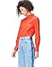 Produktbild find. Damen Regular Fit Bluse High Neck Poplin AN5490, Einfarbig, Gr. XXX-Large, Rot (Red 103270)