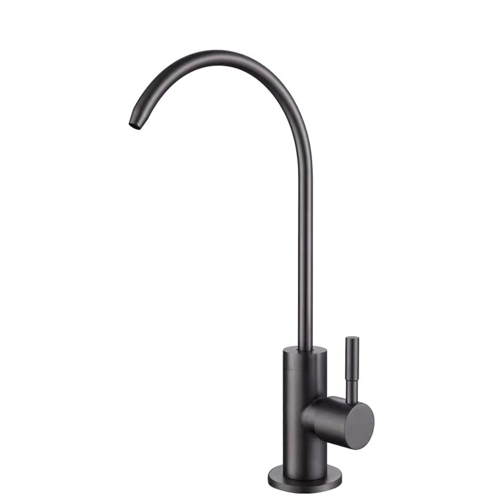Stainless Steel Swivel Faucet with Elegant Elbow Gray