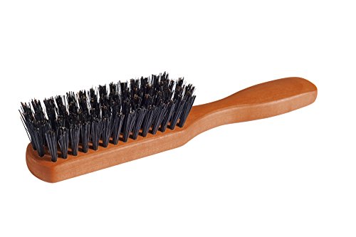 Redecker Natural Pig Bristle Pocket Hairbrush with Oiled Pearwood Handle, 6-1/8-Inches