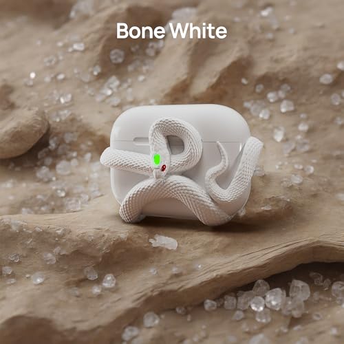 The SnakeCase 3D Cover Compatible with AirPods Pro Case 2nd/1st Generation. HaloMyyth Distinctive Aesthetic, Gemstone Light-Up Head, Detail Sculpting, Compatible with AirPods Pro 2nd/1st, Blush Pink by Halomyyth - Image 6