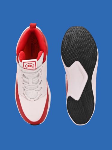 Image of OFF LIMITS Griffith Basketball Boots for Men | High-Top Lace-Up Shoes with Memory Foam Comfort & Durable Sole for Basketball Games, Practice Sessions, Campus Wear & Streetwear