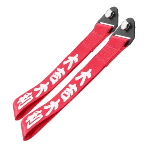 Vaguelly 2Pcs High Strength Polyester Towing Strap for Car Bumper Decoration Efficient Towing Connection Durable and Reliable Snatch Strap for Trailers and Racing