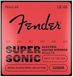 Fender 3250L Super Bullets Nickel Plated Steel Bullet End Electric Guitar Strings - Light