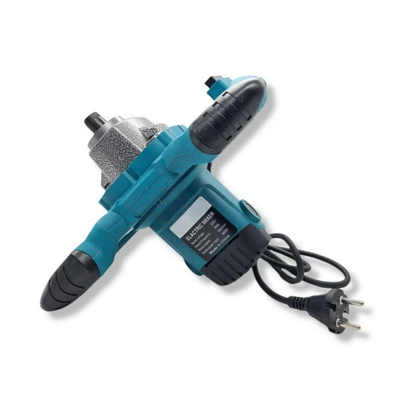 Miscelatore per colla malta cemento vernici da 1860 W con frusta e cavo da 3 metri agitatore professionale attacco M14 con 6 velocità Regolabili impugnatura ergonomica e sistema antivibrante