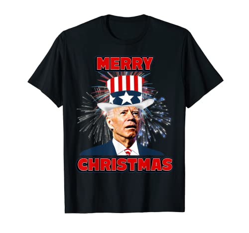 Joe Biden Merry Christmas For 4th Of July T-Shirt